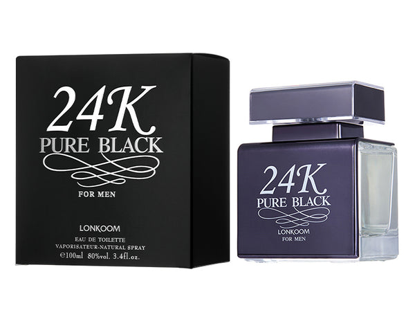 24K Pure Black Eau de Parfum for Men - Luxurious and Sophisticated Fragrance | Perfume Lake